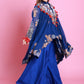 Royal Blue Embroidered Sharara Co-ord set